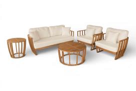 Medinių lauko baldų komplektas Nuvia Caffe-Acacia Wood