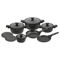 Klausberg Kb-7966 puodų rinkinys 12 vnt. – marmurinė danga, indukcija