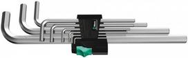 Wera 950 L rinkinys: 9 ilgųjų šešiabriaunių raktų, 1.5-10 mm