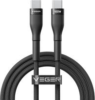 Cable Typ C to Typ C VEGER PD 5A 100W CC05 1,5 m black