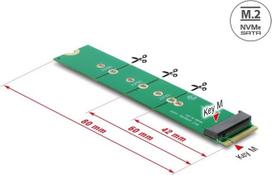 Delock Adapter M.2 Key M Stecker zu M.2 Key M Slot - Portschoner und Verlängerung (64367)