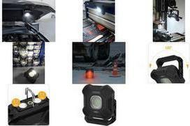 ANSMANN LED Akku-Arbeitsstrahler WL2000R, schwarz Wiederaufladbar, mit Haltemagnet, Aufhängehaken, Stativ - 1 Stück (1600-0755)