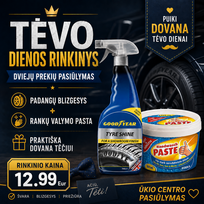 Tėvo dienos rinkinys: Goodyear Tyre Shine padangų blizgesys + G&G rankų valymo pasta