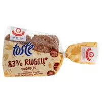 83 % rugių porcijinės duonelės TOSTE,? 240g