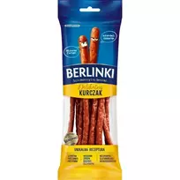 Vištienos kabanos dešreles BERLINKI, 85 g