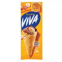 Valgomieji ledai su krembriulė skonio įdaru SUPER VIVA