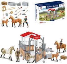 WOOPIE Set Stables Horse Pen Figures 18 pcs.