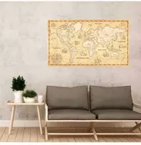 Plakatas Pasaulio žemėlapis (anglų. k.)