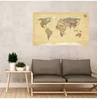 Plakatas Pasaulio žemėlapis (anglų. k.)
