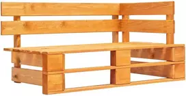 Lauko baldų komplektas Dvivietė sofa iš palečių su pagalvėlėmis, impregnuota pušis