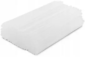 Karštų klijų pistoleto kasetės BALTOS 125 vnt./1kg 7x200 „pasidaryk pats“-GS0720WO/125BOX