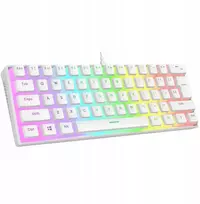Klaviatūra Rampage Rampage Klaviatūra mechaninė žaidimams Radiant K11 60% RGB Mėlyna Switch, balta
