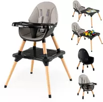 Promotion 6-in-1 kūdikio aukštas kėdė, juoda