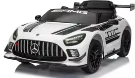 Koduva Mercedes-AMG GT3 elektrinis vaikų automobilis, baltas