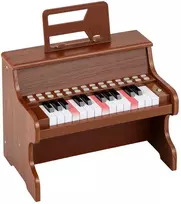 Koduva 25 klavišų vaikų mini skaitmeninis pianinas rudas
