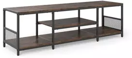 TV staliukas Koduva TV spintelė Rustic Brown & Juodas iki 65" televizoriui