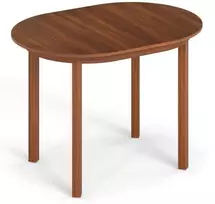 Koduva 110 cm ovalus valgomojo stalas riešutmedžio spalvos