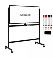 Promotion Dvipusė magnetinė mobilioji lenta 120x60 cm juoda