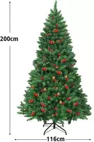 Koduva 200 cm Dirbtinė Kalėdinė Pušis su LED Šviesomis