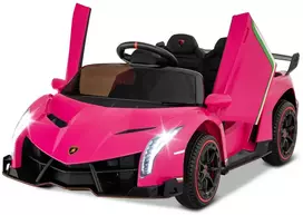 Koduva Vaikiškas Lamborghini elektrinis automobilis rožinis