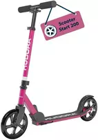 Paspirtukas - Hudora Scooter Start 200, Reguliuojamos Rankenos, 100 kg Maksimalus Apkrova, Purpurinė
