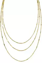 Marc Malone Triple auksinis-plated pakabukas Velmira Gold MCN260630G