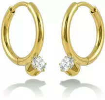Emily Westwood Timeless auksinis-plated rings with crystals EWE260829G