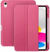 Dėklas knygutė iPad 11 - 2025 11", iPad 10 - 2022 10.9" - Ryškiai rožinis