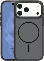 Dėklas iPhone 17 Pro Max - Pilkas-Juodas