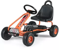 Pedalinis gokartas oranžinis