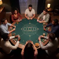 Pokerio kilimėlis 120 cm žalias