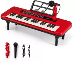 Pianinas 37 klavišai raudonas