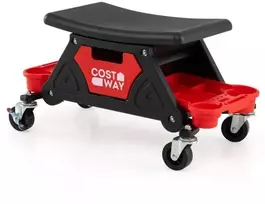 Mechaniko taburetė juoda ir raudona