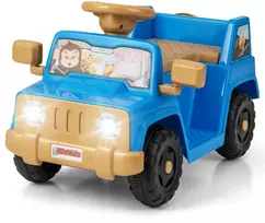 Vaikiškas elektrinis automobilis tamsiai mėlynas