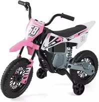 Vaikų elektrinis motociklas Rožinis