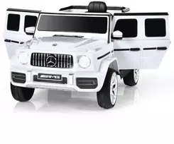 Mercedes-Benz G63 vaikų elektrinis automobilis baltas