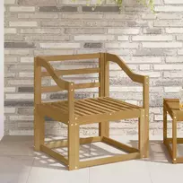 Lauko sofos komplektas Kietos akacijos mediena Balta