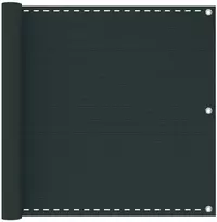 Balkono Ekranas Tamsiai žalia 90 x 1000 cm HDPE ir aliuminis