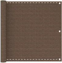 Balkono Ekranas Ruda 90 x 800 cm HDPE ir aliuminis