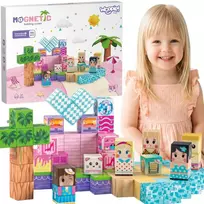 WOOPIE Magnetic Blocks Cubes Magnets 86pcs 3D Educational Puzzle Montessori Set for Children 3+