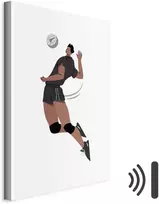 Paveikslas Tinklinio žaidėjas baltame fone