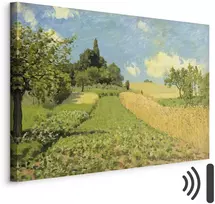 Paveikslas Alfred Sisley - Javų laukai Argenteuil kalvose