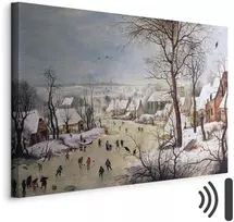 Paveikslas Pieter Bruegel Vyresnysis - Žiemos peizažas su paukščių spąstais