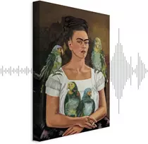 Paveikslas Frida Kahlo - Aš ir mano papūgos