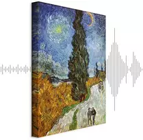 Paveikslas Vincent van Gogh - Kelias su kiparisu ir žvaigžde