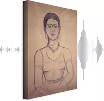 Paveikslas Frida Kahlo - Autoportretas, 1929 (anglies piešinys)