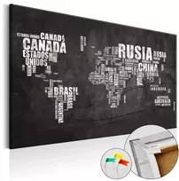 Kamštinis žemėlapis - Ispanijos geografija ispaniškas tekstas