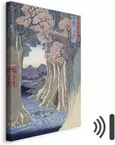 Paveikslas Utagawa Hiroshige - Beždžionių tiltas Kajaus provincijoje