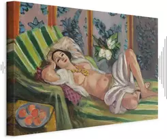 Paveikslas Henri Matisse - Gulinti odaliskė su magnolijomis