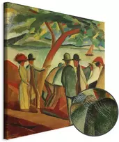 Paveikslas August Macke - Pasivaikščiojanti prie ežero